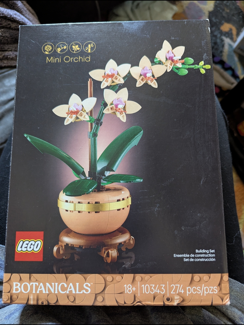 LEGO Mini Orchid Botanicals in Cream, Green & Pink